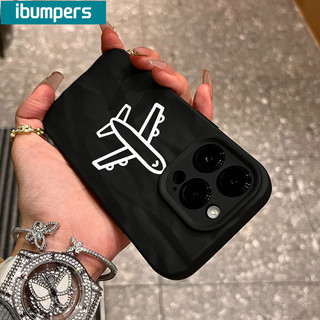 ibumpers Ốp Lưng IPhone Họa Tiết Máy Bay Đẹp Đơn Giản Cho IPhone 16 15 14 12 13 11 Pro Max IP 7 8 Plus X XS XR Ốp Điện Thoại Silicon Mềm Chống Sốc Mỏng