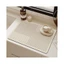 Thảm silicon lót nhà bếp decor màu trắng kem trang nhã tinh tế size 30x40cm