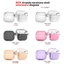 Hộp bảo vệ AIRPODS 4 PRO2 3 PC + TPU Hai trong một Long lanh trong suốt Chia dày chống sốc Bao gồm tai nghe đầy màu sắc