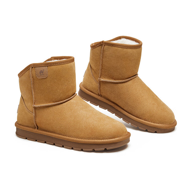 Ảnh Giày Bốt Nam CAMEL CROWN Plus Nhung Dày Ấm Tuyết Giày Bốt Mềm Mại Thoải Mái 3