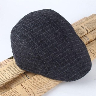 Mũ vịt caro RISEDOT phong cách newsboy ấm áp, phù hợp thu đông