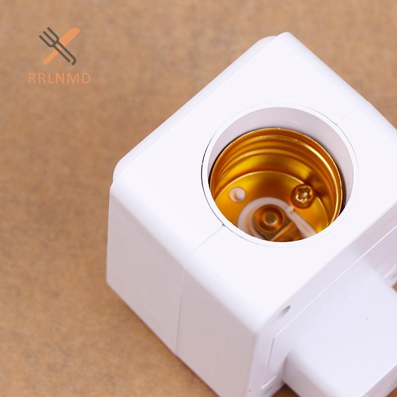 Rrlnmd Cắm Tường Hồng Ngoại Cảm Biến Cơ Thể Con Người Giá Đỡ Đèn E27 Cổng Vít Đèn LED Ổ Cắm Giá Đỡ Bộ Chuyển Đổi Cho Bóng Đèn Đèn MỚI