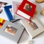 Album sổ lưu niệm nhỏ SMILE, Album ảnh bìa vải lanh có thể viết được DIY, Ảnh 4x6 100 túi lưu trữ ảnh Trẻ em tăng trưởng