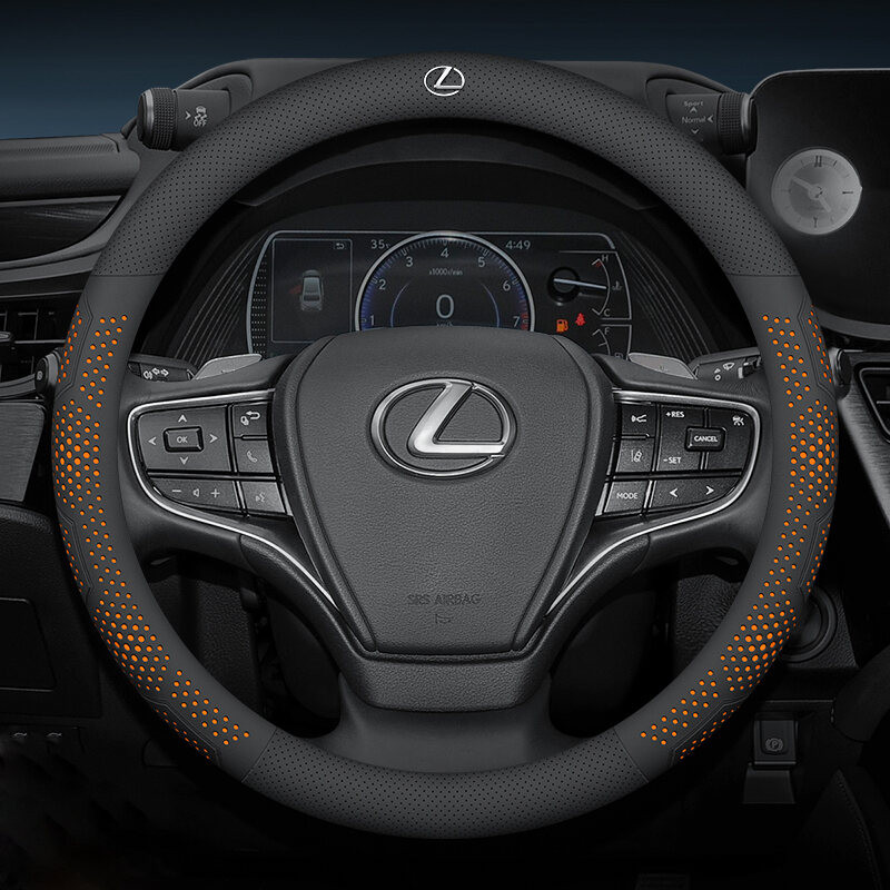 Bọc Vô Lăng Siêu Mỏng Ô Tô, Da Siêu Mỏng Chống Trơn Trượt Và Hút Mồ Hôi Cho Xe Lexus rx 570 RX300 LX570 RX350 LX470 IS NX Vỏ Vô Lăng Đa Năng Ô Tô Chất Lượng Cao