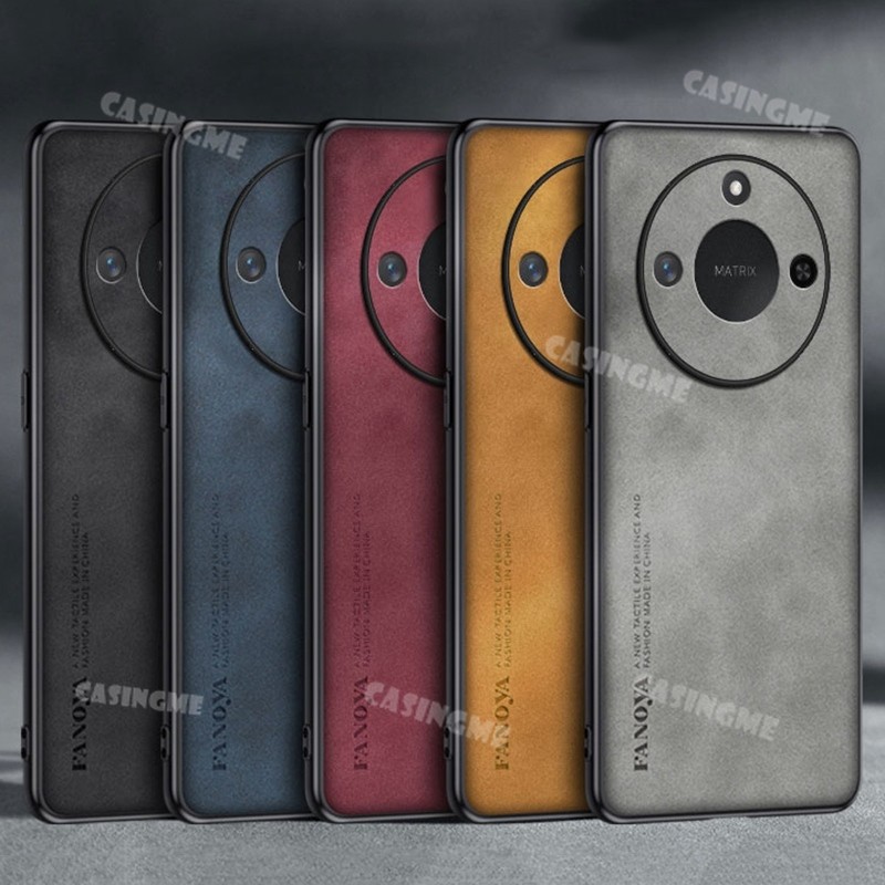 Honor X9C Smart 5G 2024 Vỏ Họa Tiết Da Cho Honor X9cSmart HonorX9cSmart X9C X9 C Smart 4G 5G 2024 Bảo Vệ Ống Kính Vỏ Điện Thoại Thời Trang Ốp Lưng Chống Sốc
