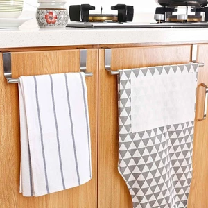 Khung Treo Khăn Inox Cài Gắn Cánh Tủ Nhà Bếp Inox Cứng Cáp，Móc Treo Inox Gắn Cửa Tủ Bếp Móc Treo Khăn Nhà Bếp FE123