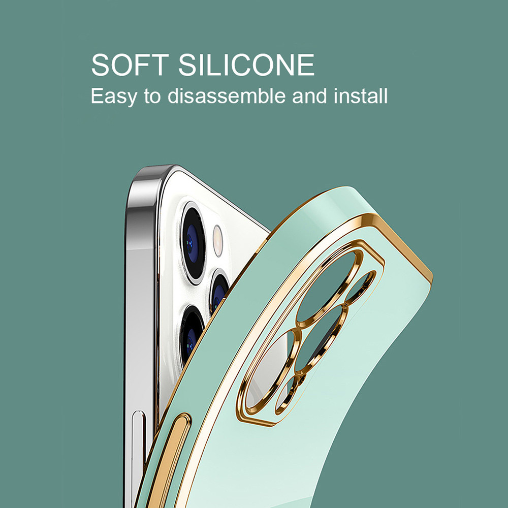 Dành Cho Xiaomi Mi 11 Lite 5G NE 11T Pro Mềm Nguyên Bản Ốp Lưng Mạ Sang Trọng Mềm TPU Vỏ Chống Sốc