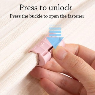 NOOKSTORY 10 chiếc Giá đỡ nệm, Khóa cố định Kẹp Drap giường có thể điều chỉnh, Kẹp tấm chống trượt nhỏ gọn chịu áp lực