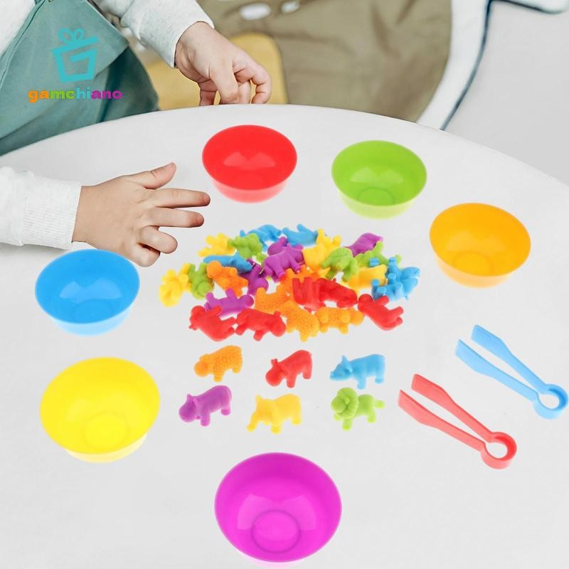 Trò chơi đếm gamchiano, Đồ chơi phân loại màu sắc, Đồ chơi học tập giáo dục, Cảm giác