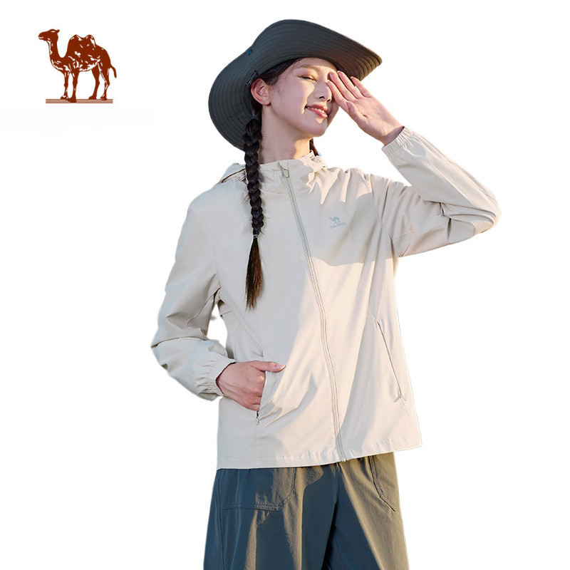 Ảnh Áo khoác thể thao CAMEL CROWN Áo khoác có mũ trùm đầu chống nước cho nam và nữ Áo khoác chống gió ngoài trời 1