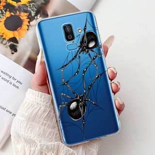 Dành Cho Samsung J8 2018 Ốp Lưng J810 SM-J810F Vỏ Silicon Hoạt Hình Dễ Thương Mèo Hổ Nhện Trong Suốt Ốp Lưng Điện Thoại Cho Samsung Galaxy J8 Vỏ