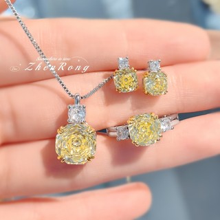 Châu Âu Mỹ ins Phong Cách Mới Hình Bát Giác Hoa Hồng Cắt Nhiều Màu Sắc Kho Báu Phù Hợp Với Nữ