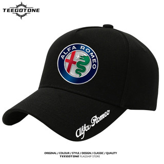 Logo Alfa Romeo xung quanh mũ mỏ vịt cotton che nắng mũ bóng chày người ngoài trời giản dị 0518