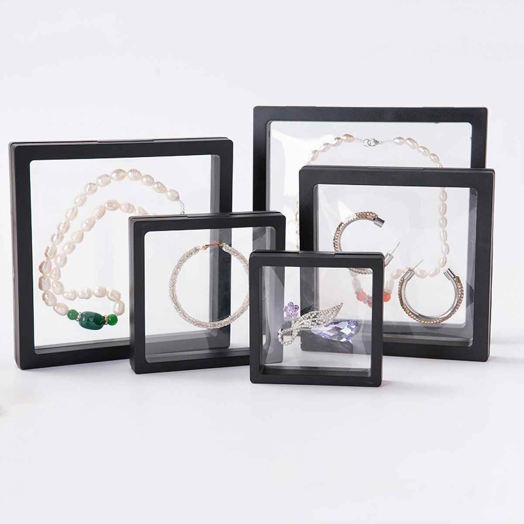 Hộp Đựng Trang Sức Màng PE Trong Suốt, Hộp Hoa Tai Mini Trưng Bày Nữ Trang, nhiều màu sắc, kích cỡ đa dạng Giá sỉ FE123