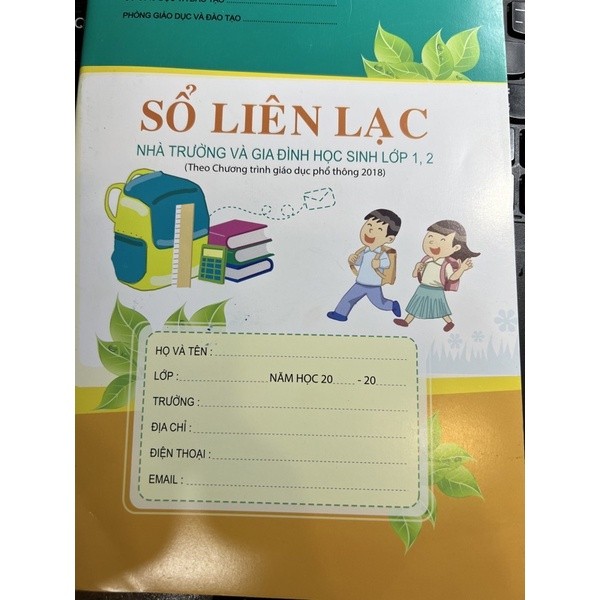 Sổ Liên Lạc lớp 1-2 , lớp 3 , lớp 4-5.