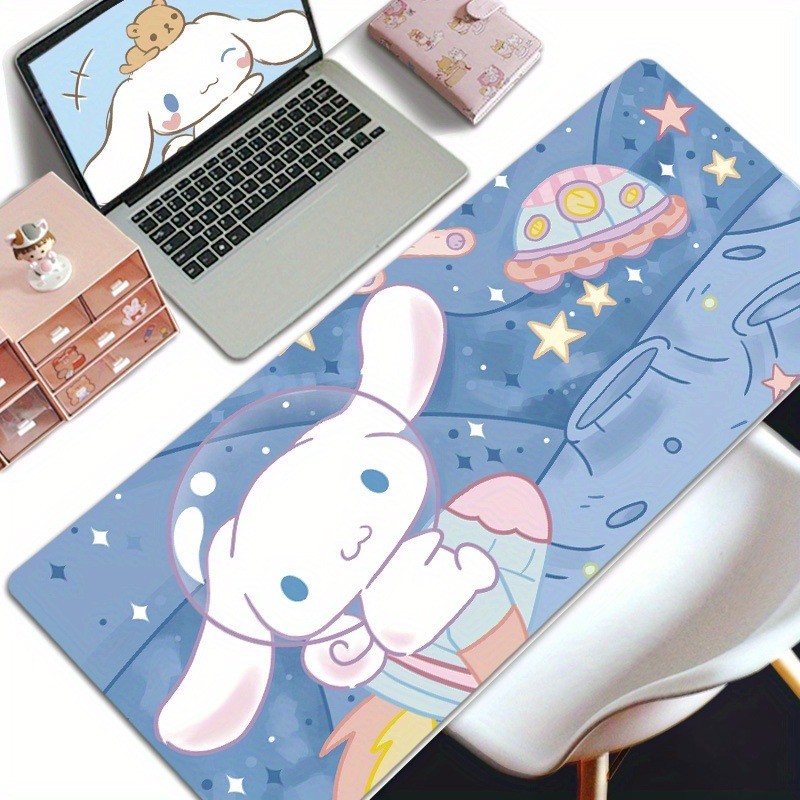 Sanrio Cinnamoroll Mousepad Chơi Game Văn Phòng Miếng Lót Bàn Lớn Cho Máy Tính Chống Trơn Trượt Lockedge Chuột Pad