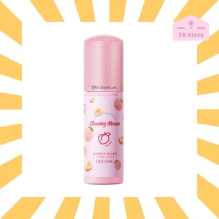 Bọt Mousse Vệ Sinh Cọ Mút Trang Điểm Gecomo Mùi Hương Đào – Rửa Dụng Cụ Trang Điểm Bằng Bọt Mịn