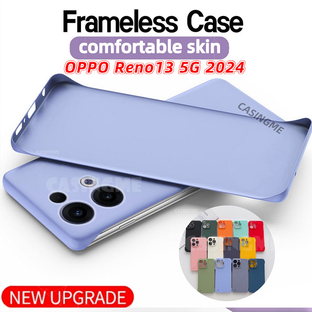Ốp điện thoại không khung mờ siêu mỏng cho OPPO Reno13 5G 2025, Reno 13/13Pro/13Pro 4G, chống sốc, mặt sau mờ, bảo vệ bốn góc