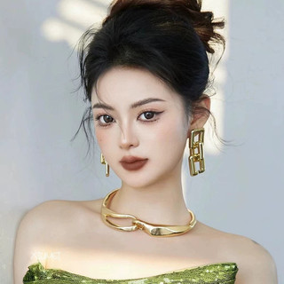 1 Cặp Kim Loại niche Cao Cấp Cổ Khóa Xương Dây Xích Cổ Đầm Phụ Kiện