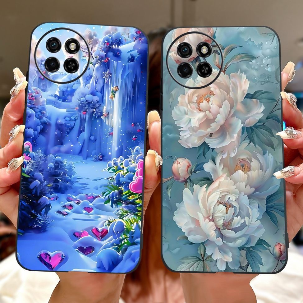 Ốp Lưng ITEL S23 S665L Thẩm Mỹ Mèo Dễ Thương Thời Trang Hoa Sơn Ốp Lưng S23 ITEL S 23 Vỏ Điện Thoại