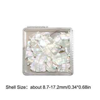 [savemoneyeveryday] 1 Hộp Aurora Flakes Abalone Nails Charm Mỏng Tự Nhiên Không Đều Lát Đá Sequin Làm Móng Tay Nghệ Thuật Trang Trí Salon DIY [vn]