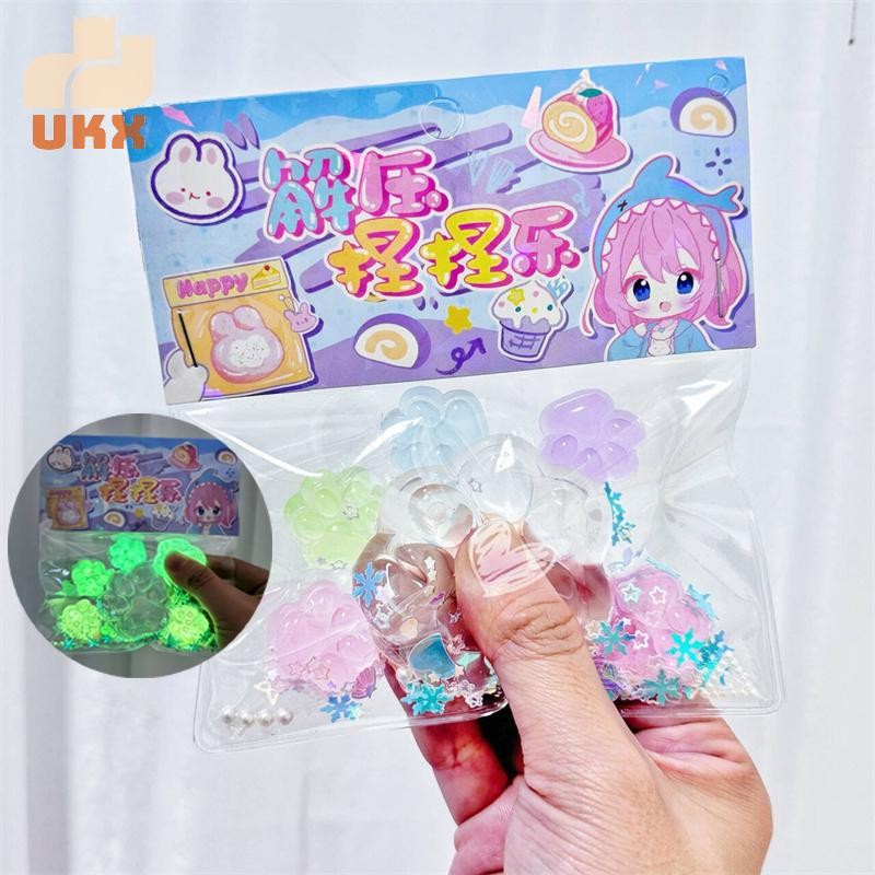 UKX 5 + 1 Dạ Quang Paw Giải Nén Căng Thẳng Đảng Chống Căng Thẳng Đồ Chơi Tăng Cho Người Lớn Trẻ Em Đồ Chơi Co Giãn VN