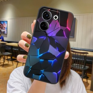 ốp lưng tecno camon 20 - 20 pro 4g - in hình họa tiết đường kẻ nhựa dẻo tpu bảo vệ camera chống sốc vstore