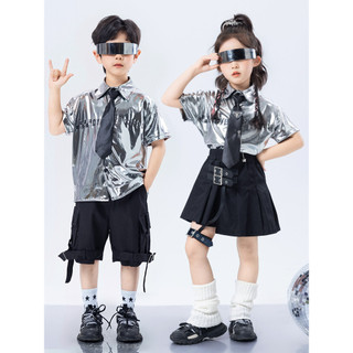 Áo Hip Hop Cho Bé Gái Đồ Nhảy Hiện Đại Bé Trai Hoạt Náo Viên Biểu Diễn Trang Phục Đồ Nhảy Cho Bé Jazz Quần Nhảy Đồ Nhảy Zumba