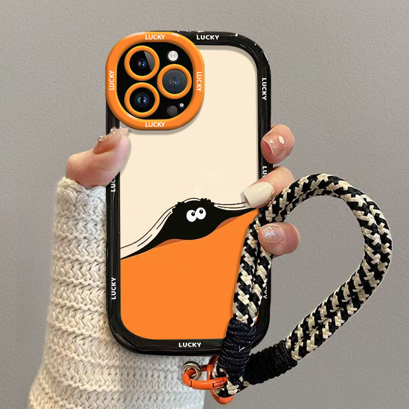 【✨Sopt】【Vỏ điện thoại di động mèo con + vòng đeo tay】ốp lưng iPhone 16Promax 15 Plus/14,chống sốc