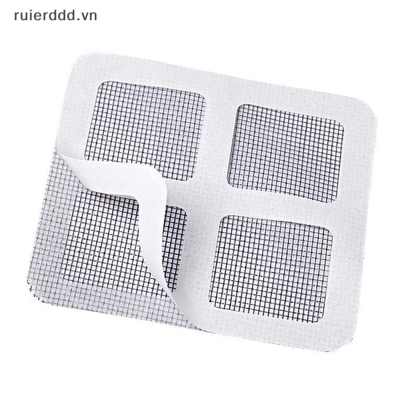 # ruierdd # 10 / 50 CÁI Màn hình lọc chống chặn tóc Bộ lọc thoát nước Phòng tắm nhà bếp Miếng dán thoát nước sàn dùng một lần Ngăn chặn bụi.