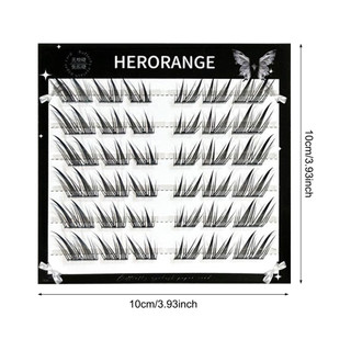 Dây mỏng Wispy Lash Cụm siêu nhẹ Lông mi giả lâu trôi để hẹn hò Đám cưới Sử dụng hàng ngày