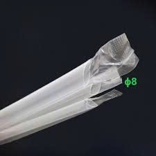 Ống Hút Bọc Nilon I Màu Đen & Trắng (Phi 8 & Phi 12) - Gói 500g | Ống Hút Nhựa, Ống Hút Thủy Tinh Chất Lượng