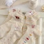 Tất ngắn mùa hè cho bé gái họa tiết hoạt hình chấm bi, cotton nguyên chất, phong cách ngọt ngào