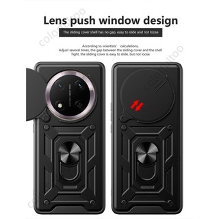 Ốp lưng chống sốc thông minh Honor X9C cho Honor X9d X9C X9a X9b X 9B X 9C X9 X9CSmart 4G 5G Kéo đẩy bảo vệ ống kính máy ảnh Vỏ điện thoại PC cứng Ốp lưng đứng
