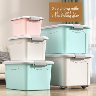 Hộp đựng đồ cực lớn, hộp đựng đồ lặt vặt dung tích lớn, hộp đựng quần áo chăn bông ký túc xá