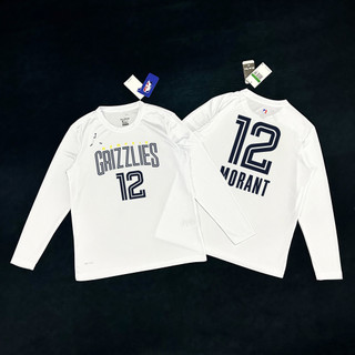 Yuki Kawamura Áo thun dài tay khô nhanh của Mỹ Memphis Grizzlies Jersey Đồng phục chụp ảnh thể thao ấm áp