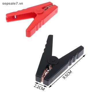 [Đồ chơi] 2 chiếc kẹp cá sấu lớn 100a bộ sạc xe hơi kẹp cách nhiệt {Vn}