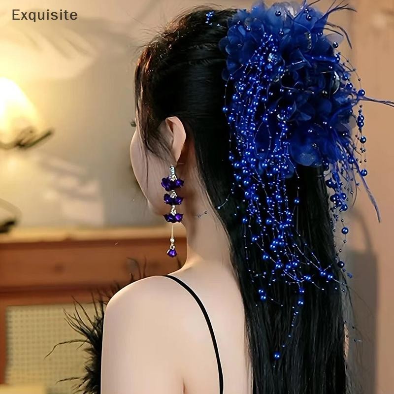 [Tinh tế] Tính khí thanh lịch sel dành cho nữ Cô gái Kẹp lớn phóng đại Phụ kiện tóc thời trang Quà tặng [th]