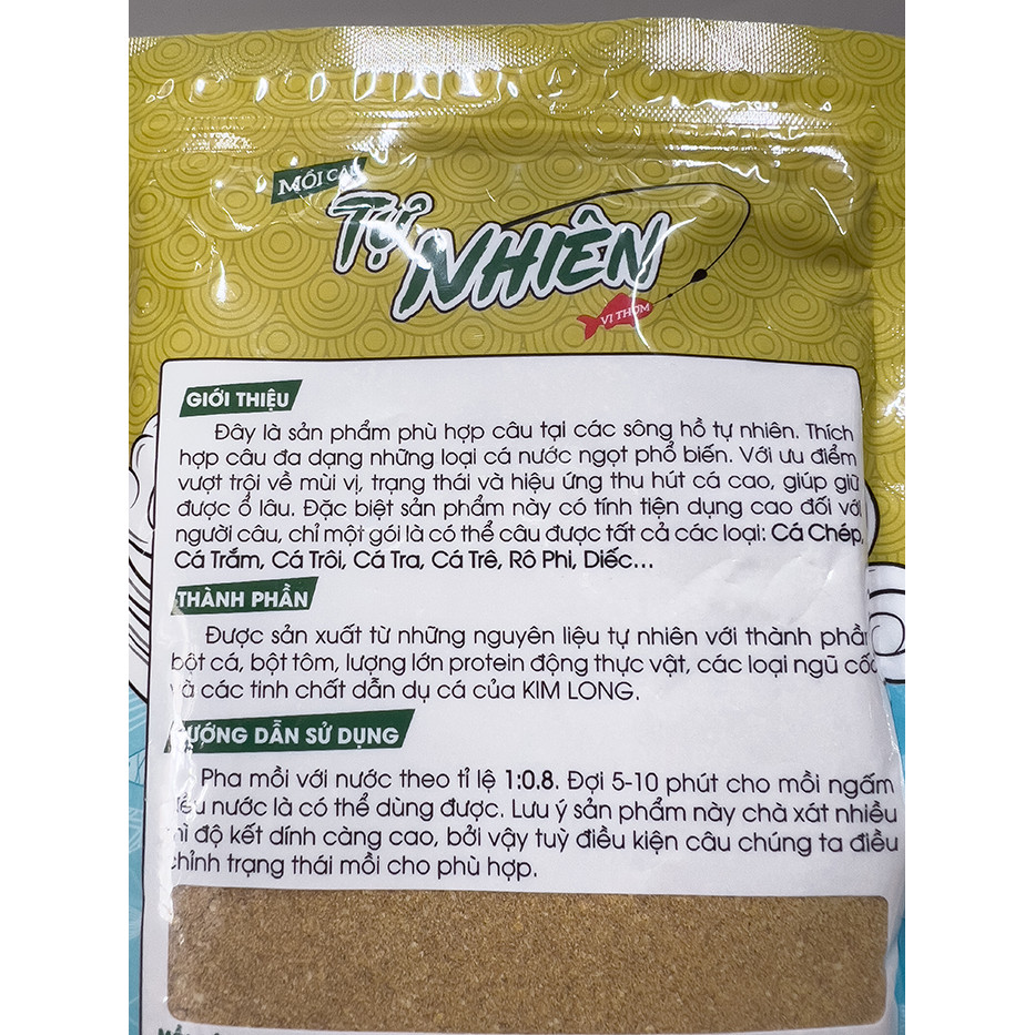 Cám Kim Long Tự Nhiên Mồi Thơm Câu Cá (Gói 200gram)