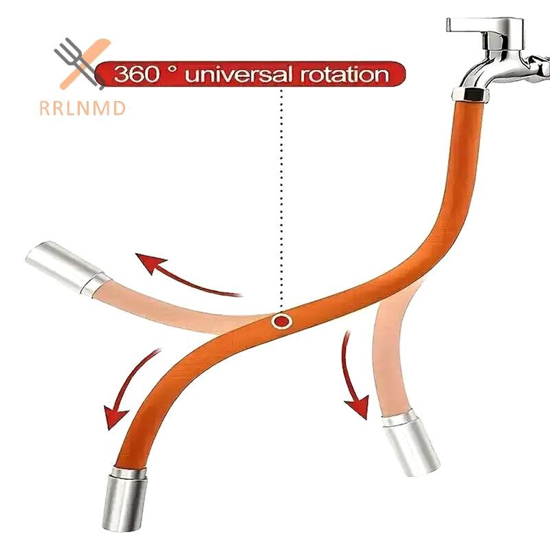 Bộ mở rộng vòi RRLNMD 20cm Universal 360° Ống Silicon Xoay Vòi Ống Mềm Mại Có Thể Uốn Cong Hình Chống Bắn Thích Hợp Cho Phòng Tắm Nhà Mới