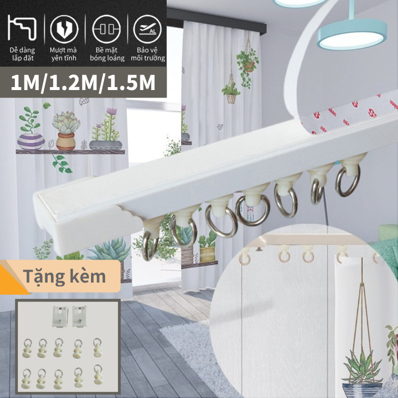 Thanh Treo Rèm Yên Tĩnh Bền Thanh Treo Rèm Không Cần Khoan Dễ Lắp Đặt