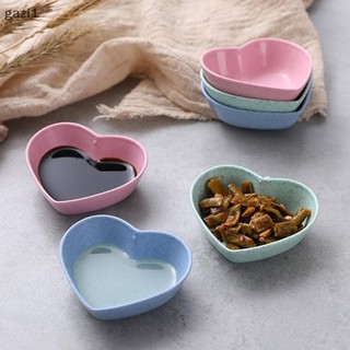[Gazi1] Bát rơm lúa mì hình trái tim tình yêu gar Gia vị nước tương nguyên khối Món ăn Boutique