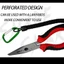 Kìm câu cá DARON, Kìm cắt dây xẻ Kìm miệng cá Móc, Thép Carbon cao Loại bỏ đa chức năng Mũi dài Câu cá Móc kìm Dụng cụ câu cá