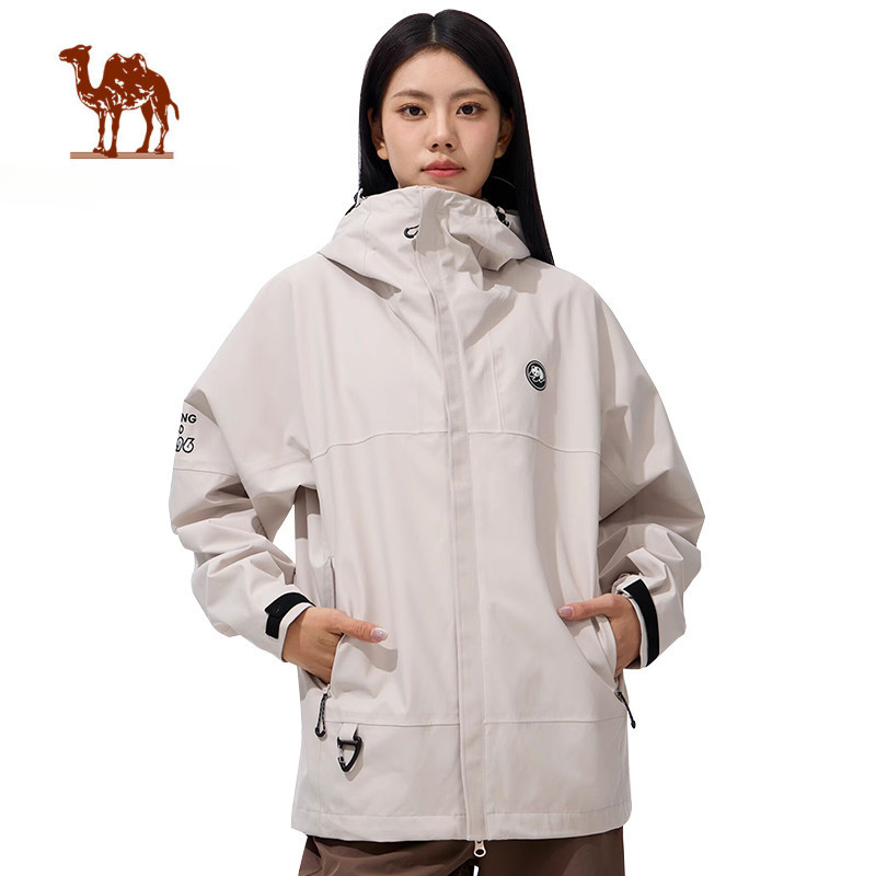 Ảnh Áo khoác unisex một lớp CAMEL CROWN Panda áo khoác vỏ cứng chống thấm nước dành cho nam và nữ 1