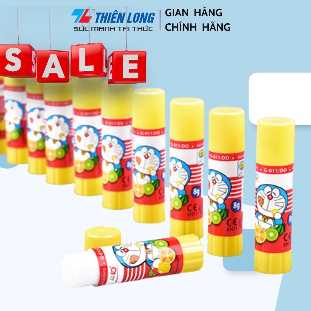 [ 2 CÂY ] Keo khô, hồ khô, keo dán Thien Long Điểm 10 Doraemon TP-G011/DO -
