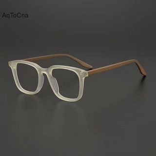 Aqtocna Thời Trang Vintage Mờ Vuông Kính Quang Học Đơn Giản Hợp Thời Trang Unisex Kính Mắt Dành Cho Nữ Văn Học Retro Matte Kính Mắt HGVN