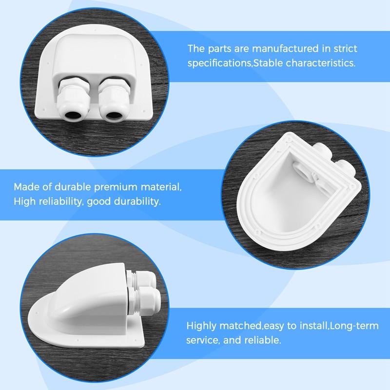 Mái Dây Nhập Hộp Gland Bảng Điều Khiển Năng Lượng Mặt Trời Cáp Motorhome Caravan Boat-A