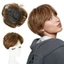 DELMER Top Tóc Nổ, Tóc Giả Thay Thế Tóc Giả Nữ Tóc Ngắn Topper, Liền Mạch Lông Tơ Tổng Hợp Tự Nhiên Sóng Tóc Bìa Tóc Trắng