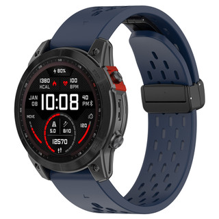 Dây đeo nhanh silicon từ tính thể thao 22mm 26mm cho Garmin Fenix 8-7-6-5-pro plus GPS / bản năng 3 2 / 935 945 955 965 / Enduro / Descent