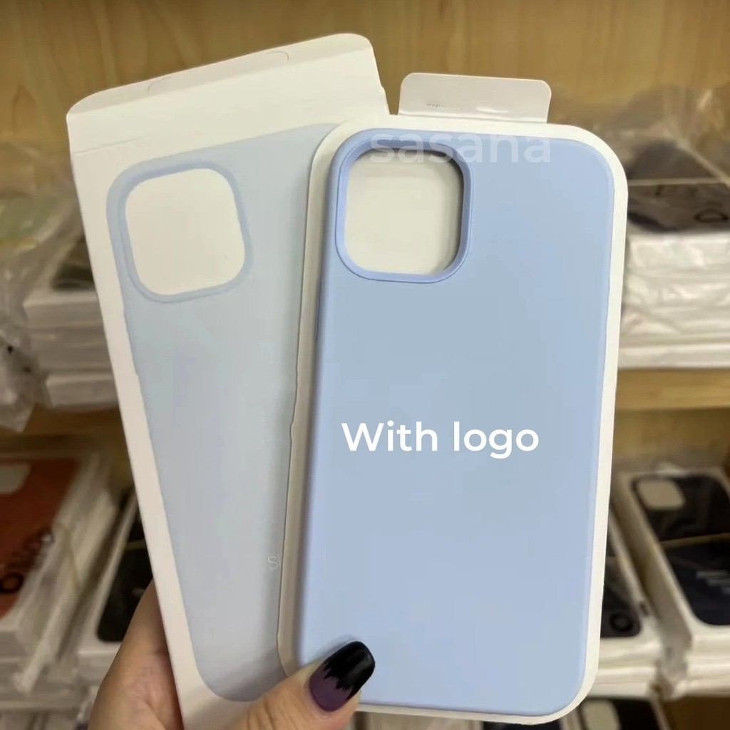 (1: 1) Silicon lỏng từ tính cho iphone 12 / 13 / Promax / pro / mini / Vỏ điện thoại chất lượng cao Bật lên hoạt hình